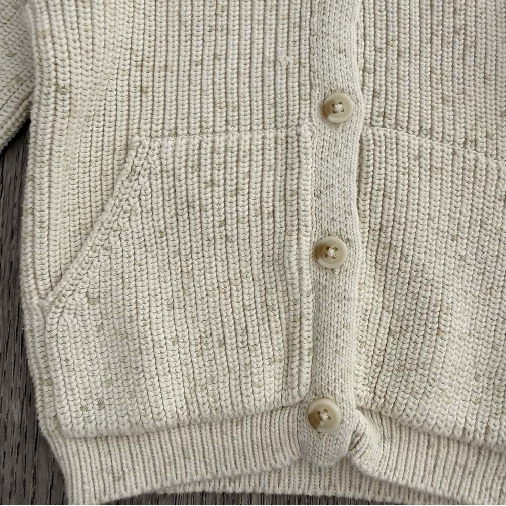 Jamie Kay OG Bear Knit Cardigan Pistachio Fleck Size 4 Years - Picture 2 of 7